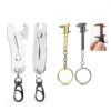 2PCS Bolt Size Finder Keychain, Thread Checker Keychain, Precision Metric and SAE Thread Size Checker Tool, Nut and Bolt Sizer with Vernier Caliper for Fast Hand Accurate Measurement-1
