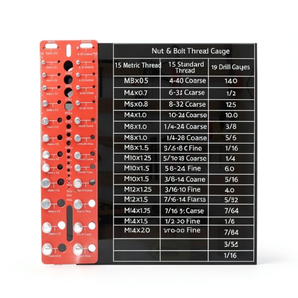 Thread Checker 49 Set by Esdabem Aluminum Tool for Standard & Metric-4