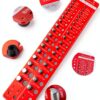 Thread Checker by Clatoon 42‑Nut & Bolt Gauge, 34 Sizes, Alloy-3