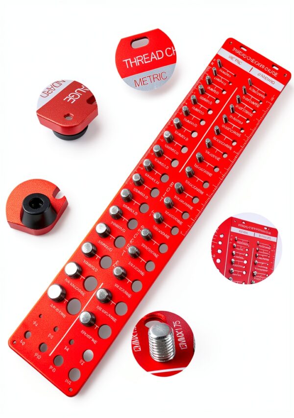 Thread Checker by Clatoon 42‑Nut & Bolt Gauge, 34 Sizes, Alloy-3