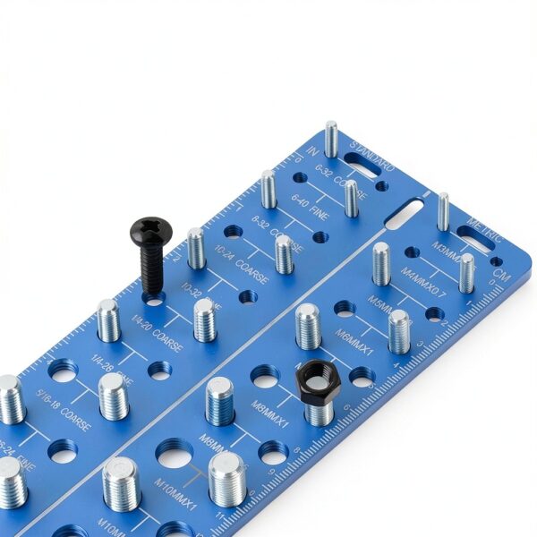 30 in 1 Nut and Bolt Thread Checker by Meaowera Standard and Metric-1