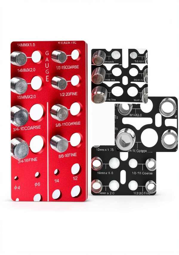 Thread Checker by Clatoon 42‑Nut & Bolt Gauge, 34 Sizes, Alloy-2
