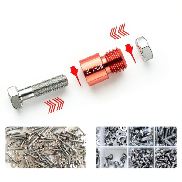 Nut and Bolt Thread Checker 44PCS by ReeMoo Stainless Steel Thread-3
