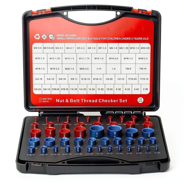 Thread Checker Redants 50Pcs Detachable SAE and Metric Gauge Set-7