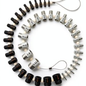 44Pcs Nut and Bolt Thread Checker,27 Standard & 23 Metric,44 Male/Female Thread Gauges,Bolt Size Finder,for Quickly Identify and Verify-0