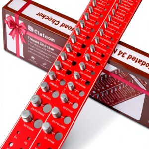 Thread Checker by Clatoon 42‑Nut & Bolt Gauge, 34 Sizes, Alloy-0