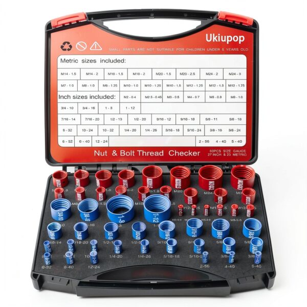 Thread Checker Kit 50PCS Ukiupop Gauge with Laser Engraving-0