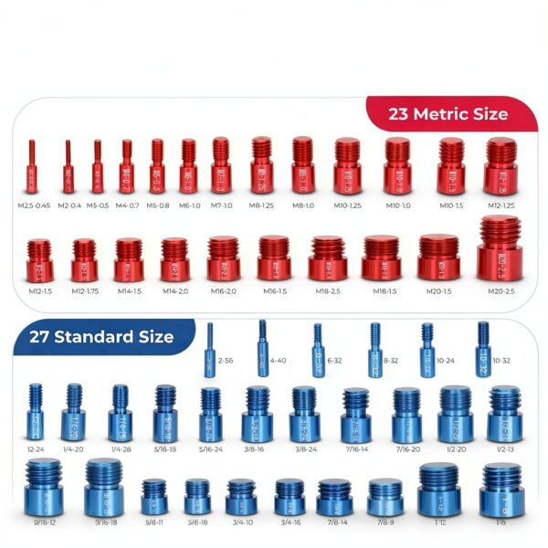 Thread Checker Redants 50Pcs Detachable SAE and Metric Gauge Set-1