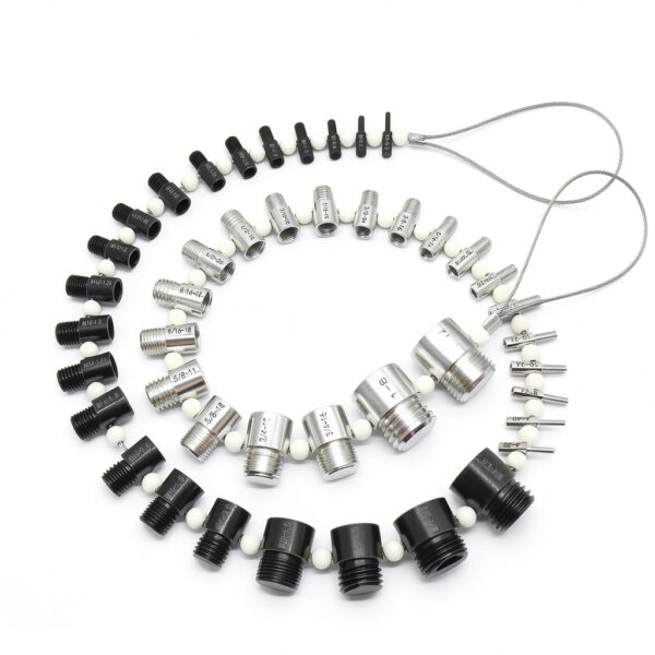 44Pcs Nut and Bolt Thread Checker,27 Standard & 23 Metric,44 Male/Female Thread Gauges,Bolt Size Finder,for Quickly Identify and Verify-6