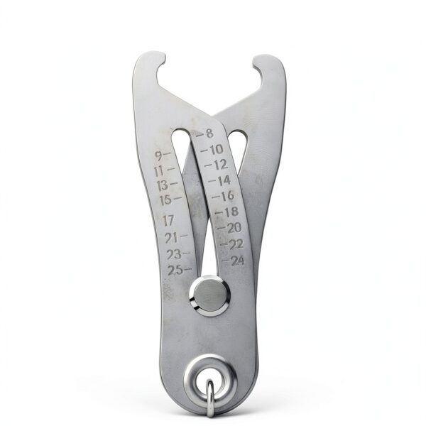 2PCS Bolt Size Finder Keychain, Thread Checker Keychain, Precision Metric and SAE Thread Size Checker Tool, Nut and Bolt Sizer with Vernier Caliper for Fast Hand Accurate Measurement-4