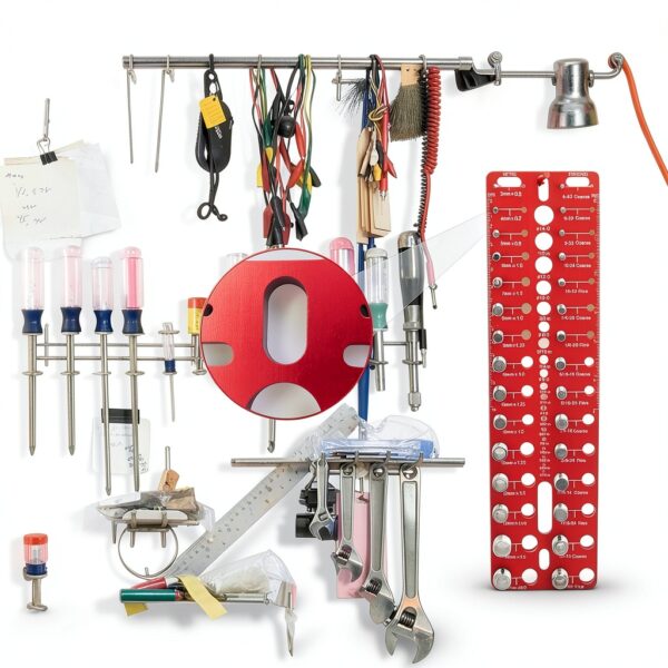 Thread Checker 49 Set by Esdabem Aluminum Tool for Standard & Metric-5