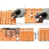 T&D 42 Holes Nut and Bolt Thread Checker Inch Gauge 8 Drill Bits-3