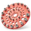 Nut and Bolt Thread Checker - 30 Standard and Metric Bolt Size Finder Bolt and Nut Identifier 15 Standard & 15 Metric Portable Thread Identifier Gauge with Hanging Hole (Circle Shape)-6