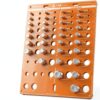 T&D 42 Holes Nut and Bolt Thread Checker Inch Gauge 8 Drill Bits-0