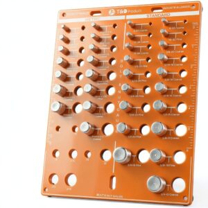 T&D 42 Holes Nut and Bolt Thread Checker Inch Gauge 8 Drill Bits-0