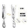 Portable Bolt Size Finder RDGXAED 2PCS Thread Gauge Keychain Stainless-3