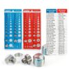 Nut and Bolt Thread Checker PUIOCO 62‑Size Standard & Metric Gauge-1