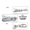 Portable Bolt Size Finder RDGXAED 2PCS Thread Gauge Keychain Stainless-2
