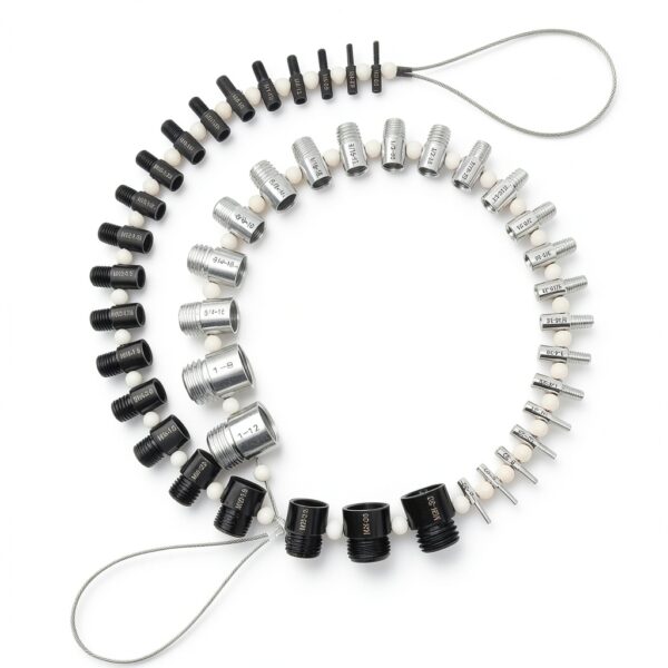 44Pcs Nut and Bolt Thread Checker,27 Standard & 23 Metric,44 Male/Female Thread Gauges,Bolt Size Finder,for Quickly Identify and Verify-7