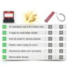 Thread Checker Redants 50Pcs Detachable SAE and Metric Gauge Set-2