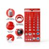 Nut and Bolt Thread Checker PUIOCO 62‑Size Standard & Metric Gauge-5
