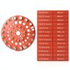 Nut and Bolt Thread Checker - 30 Standard and Metric Bolt Size Finder Bolt and Nut Identifier 15 Standard & 15 Metric Portable Thread Identifier Gauge with Hanging Hole (Circle Shape)-4
