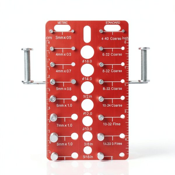 Thread Checker 49 Set by Esdabem Aluminum Tool for Standard & Metric-1