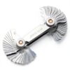 Professional Thread Gauge, 3-in-1 Thread Pitch Gauge: Metric 60°, Whitworth 55° & US SAE 60° Screw Gauge Set – Stainless Steel Thread Checker with Locking Device for Automotive, Workshop & Plumbing-0