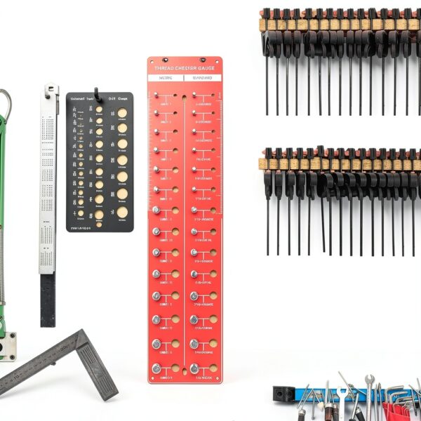 Thread Checker 2 PCS Bolt Gauge by Tekeviss Mountable Inch Cm Scale-6