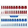 Thread Checker Set (55-Piece), Detachable Nut & Bolt Size Finder with Color-Coded Gauges, Bolt and nut Sizer, Ideal Gift for Mechanics, car Enthusiasts, DIYers, and Home Tool Kits-7