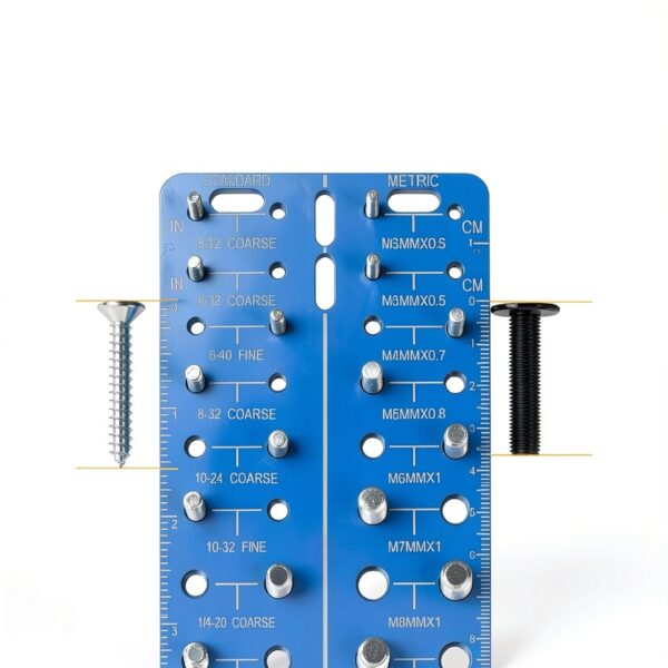 30 in 1 Nut and Bolt Thread Checker by Meaowera Standard and Metric-2