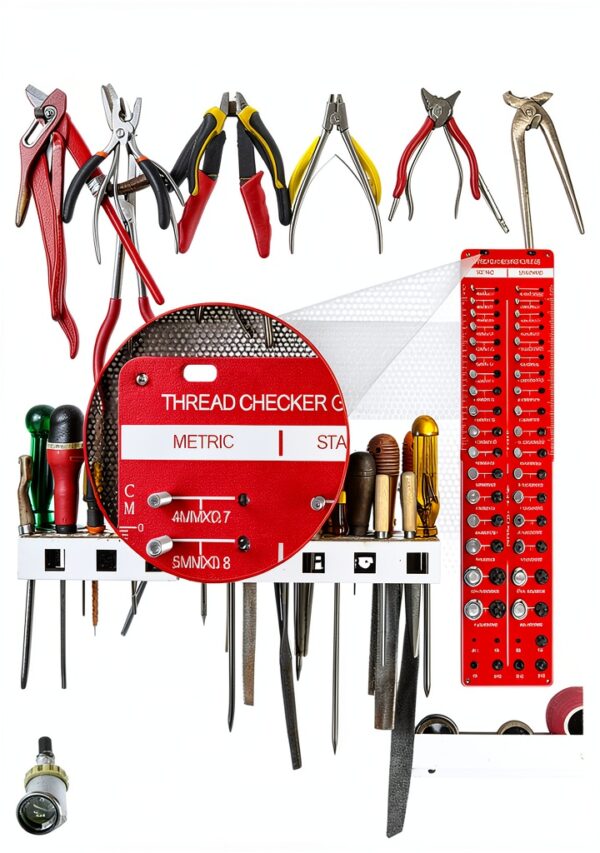 Thread Checker by Clatoon 42‑Nut & Bolt Gauge, 34 Sizes, Alloy-6