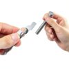 Professional Thread Gauge, 3-in-1 Thread Pitch Gauge: Metric 60°, Whitworth 55° & US SAE 60° Screw Gauge Set – Stainless Steel Thread Checker with Locking Device for Automotive, Workshop & Plumbing-6