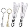 2PCS Bolt Size Finder Keychain, Thread Checker Keychain, Precision Metric and SAE Thread Size Checker Tool, Nut and Bolt Sizer with Vernier Caliper for Fast Hand Accurate Measurement-6