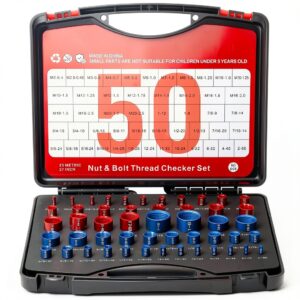 Thread Checker Redants 50Pcs Detachable SAE and Metric Gauge Set-0