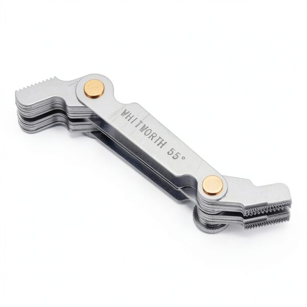 Professional Thread Gauge, 3-in-1 Thread Pitch Gauge: Metric 60°, Whitworth 55° & US SAE 60° Screw Gauge Set – Stainless Steel Thread Checker with Locking Device for Automotive, Workshop & Plumbing-5